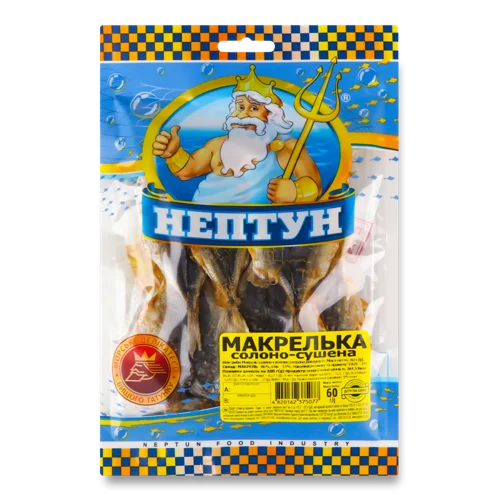 Макрелька Солено-Сушена Нептун, м/у 60г