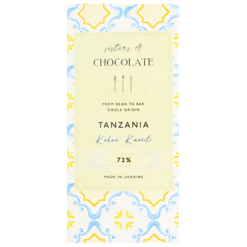 Шоколад чорний Sisters A. Chocolate Танзанія 72% 65г
