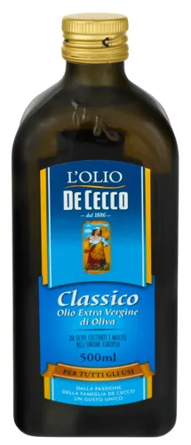Олія оливкова нерафінована Extra Virgin Classico De Cecco с/пл 500мл