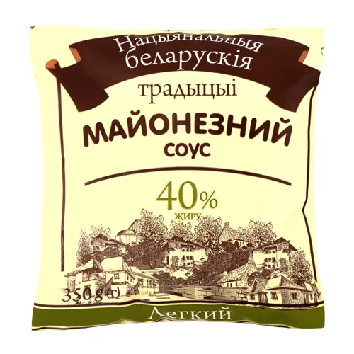 Соус майонезний 40% Легкий Нацыянальныя беларускія традыцыі м/у 350г