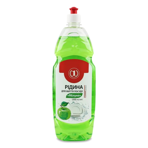Рідина Для Миття Посуду Яблуко ТМ "1" 1л, в/ґ