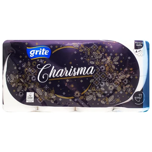 Туалетний папір Grite Charisma 4-шаровий 8шт