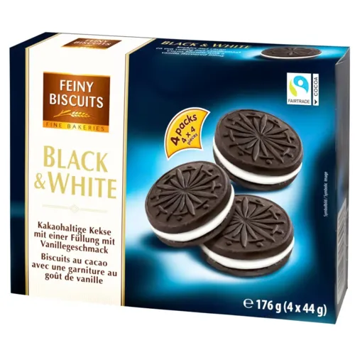 Печиво Feiny Biscuits чорно-біле 176г
