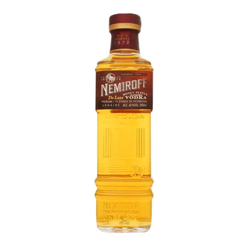 Настоянка 0.5л 40% медова з перцем De Luxe Nemiroff