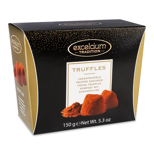 Цукерки Гіркий Шоколад Truffles Tradition Вищого Ґатунку, к/у 150г
