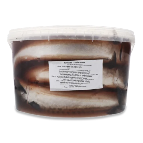 Скумбрія Вищого Ґатунку Сл/С Відро 4.5 Кг