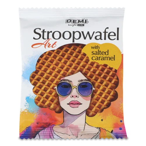Вафля З Солоною Карамельною Начинкою Art Stroopwafel D.E.M.I., М/у 33г
