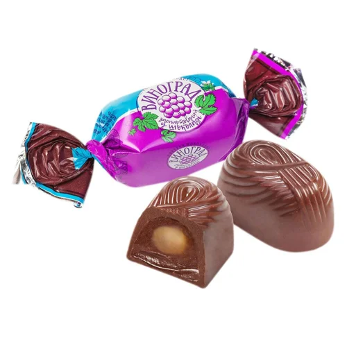 Цукерки Бісквіт-Шоколад Виноград заспиртований в шоколаді
