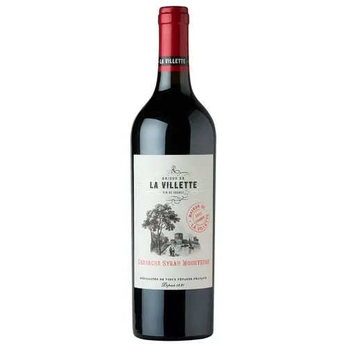 Вино La Villette Grenache Syrah Mourvedre червоне сухе 13%, 0,75л