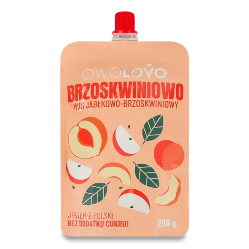 Мус Фруктовий З Яблука І Персика, Вищого Ґатунку, 200г
