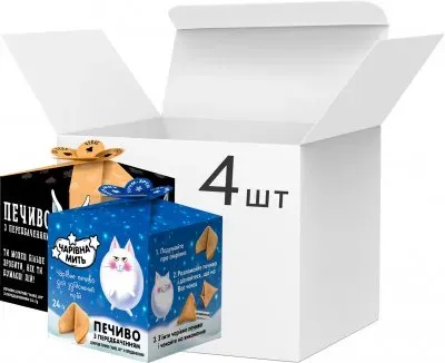Упаковка цукрового печива Make Joy Мотивація / Магія з передбаченнями 24г х 4 шт