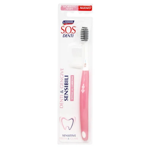 Зубна щітка S.O.S Denti з вугільними щетинками
