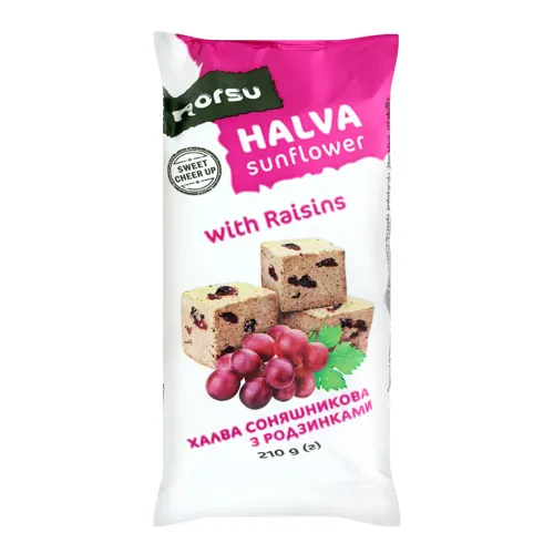 Халва соняшникова з родзинками Norsu м/у 210г