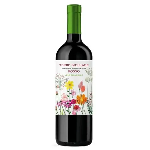 Вино Terre Siciliane Rosso Biologico IGT, червоне, сухе, 12,5%, 0,75л