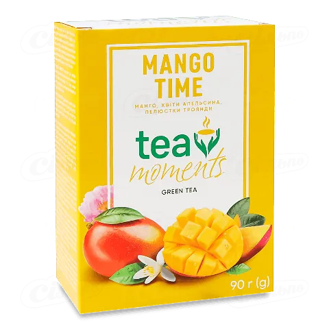 Чай зелений Tea Moments Mango Time листовий, 90г