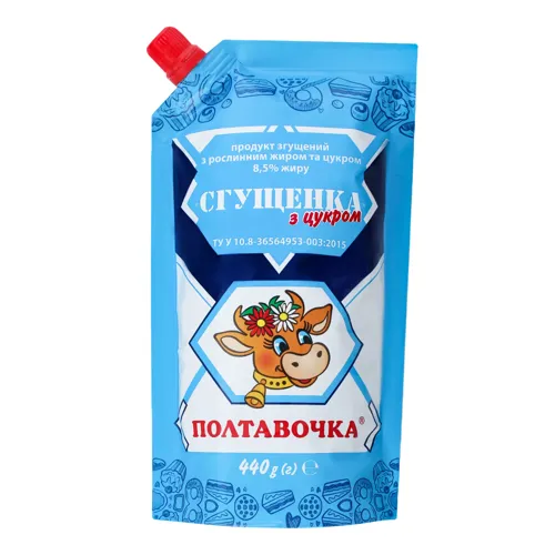 Згущене молоко 8.5% з цукром Полтавочка д/п 440г