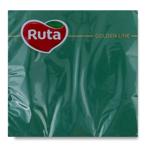 Серветки Ruta темно-зелені 3-шарові 33х33 см