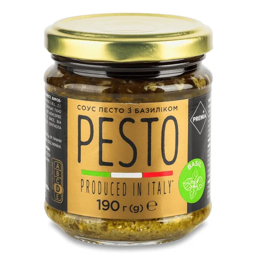 Соус Премія Песто з базиліком 190г