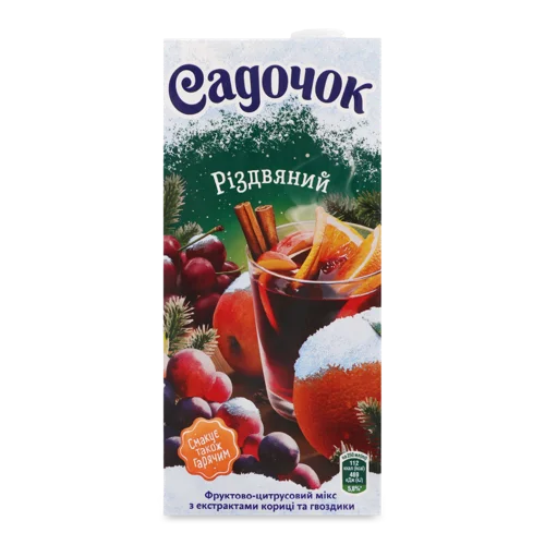 Напій Соковий Фруктово-Цитрусовий Мікс З Екстрактами Кориці І Гвоздики, т/п 0.95л