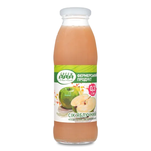 Сік Яблучний Вищого Ґатунку С/Б 0.3л