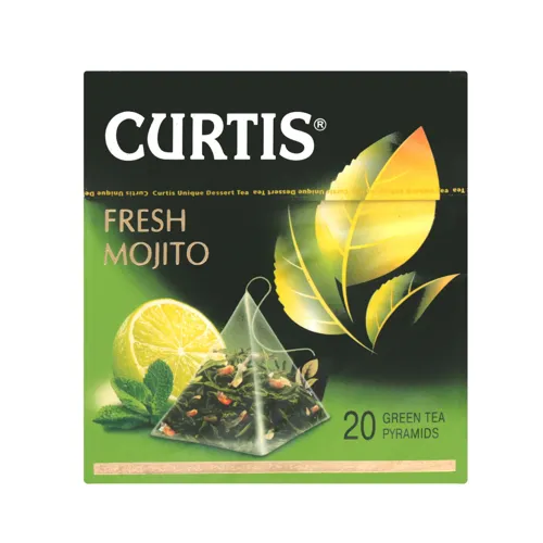 Чай зелений байховий ароматизований Fresh Mojito Curtis к/у 20х1.7г