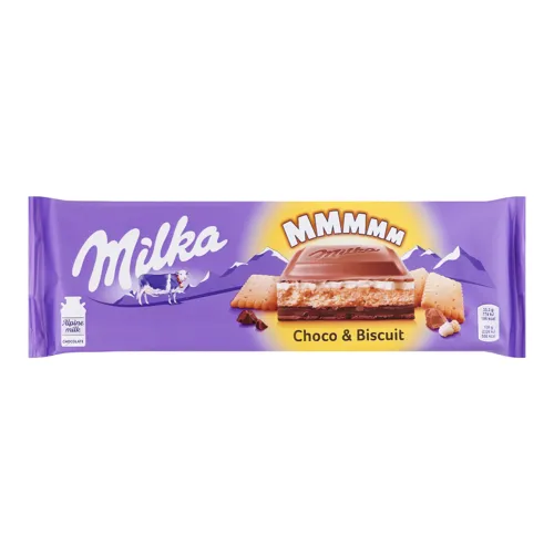 Шоколад молочний з печивом Choco&Biscuit Milka м/у 300г