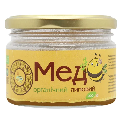 Мед Galeks Agro липовий органічний 200г