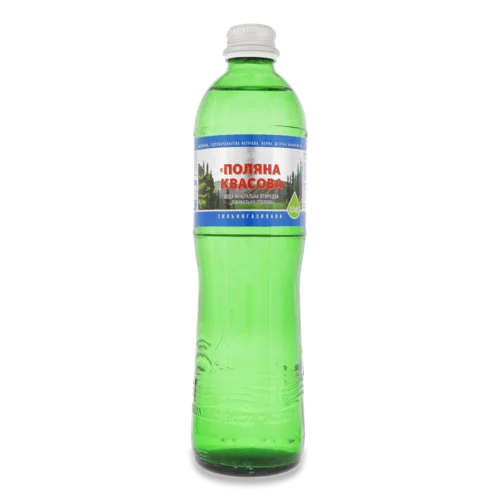Мінеральна Вода Сильногазована Поляна Квасова, п/пл 0.5л