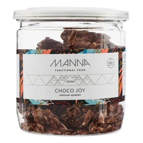 Цукерки кокосові шоколадні веганські Choco Joy Manna с/б 100г