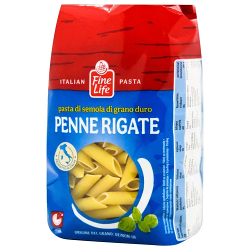 Макаронні вироби Fine Life з твердих сортів пшениці Пенне рігате 500г