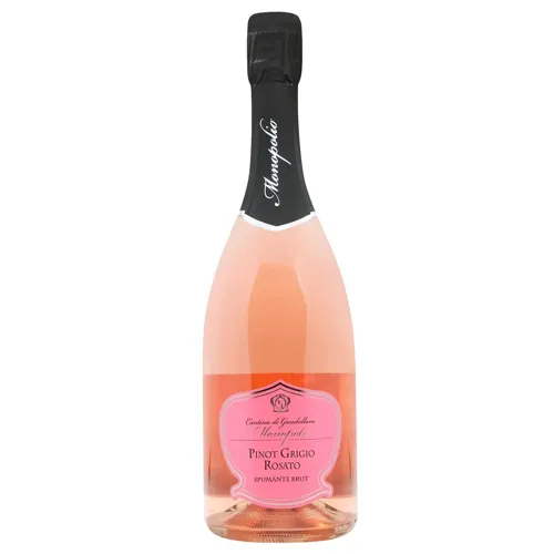 Вино ігристе Monopolio Pinot Grigio рожеве брют 12% 0,75л