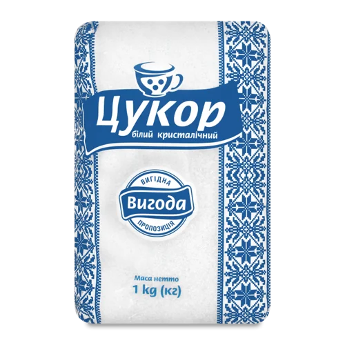 Цукор Вищого Ґатунку, Пакування Картонне, 1000г