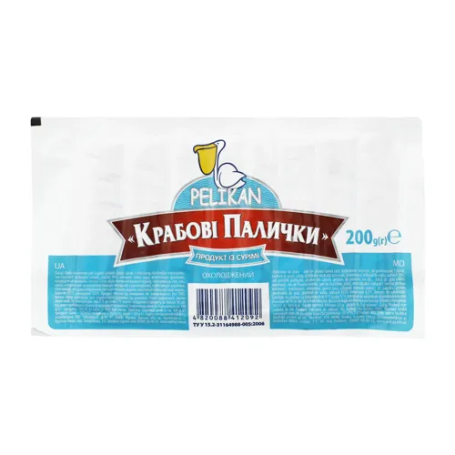 Палички крабові охолоджені Пелікан 200г