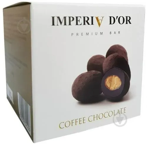 Шоколадні цукерки Imperia d'Or Coffe з мигдалем та кавою (16*80г)