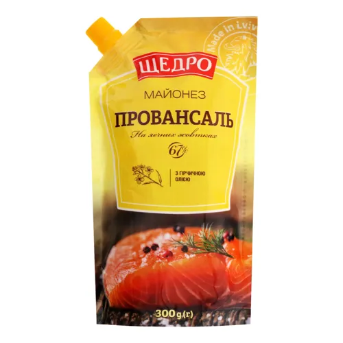 Майонез 67% Провансаль Щедро д/п 300г