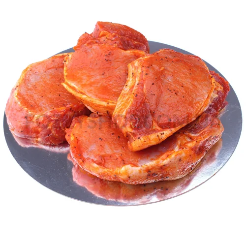 Свинячий стейк з битка з кісткою в маринаді кг