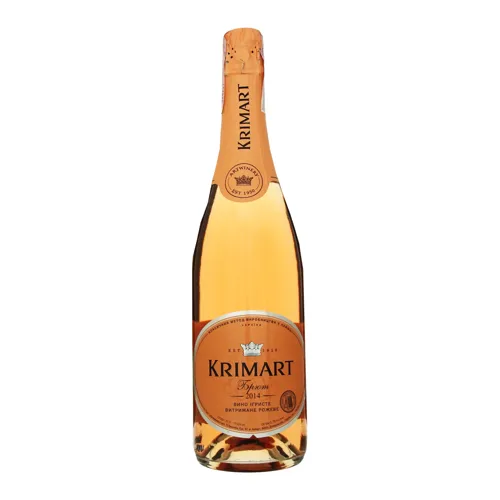 Вино ігристе 0.75л 10-13.5% рожеве брют витримане Krimart Artwinery