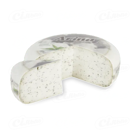 Сир Arina Козячий з кропивою 50% РОЗПРОДАЖ, кг