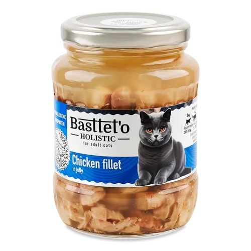 Корм для котів Філе курки у желе Holistic Basttet'o, с/б, 360г