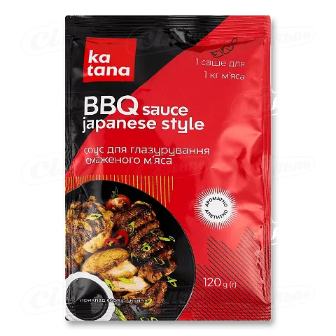 Соус Katana BBQ японського стилю для глазурування смаженого м'яса, 120г
