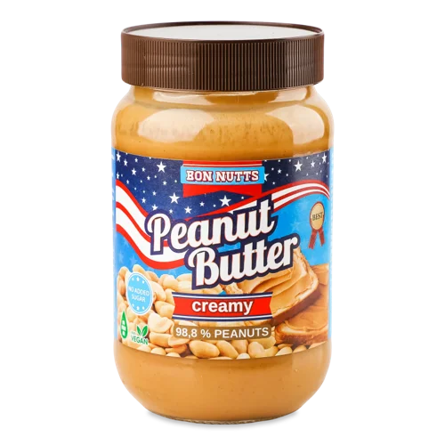 Арахісова Паста Без Цукру Creamy Bon Nutts, с/б 340г