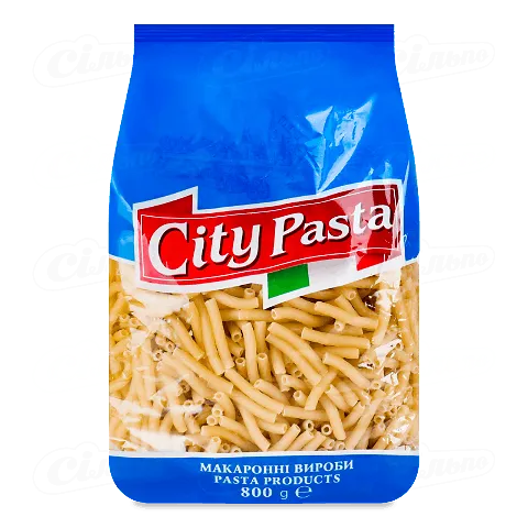 Вироби макаронні City Pasta трубочки, 0,8кг