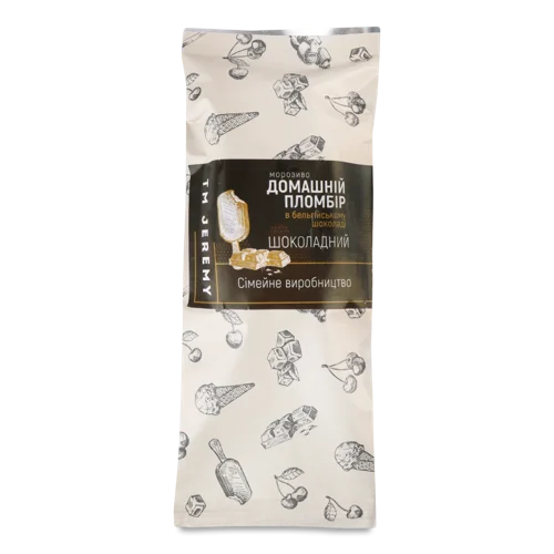 Морозиво 15% В Бельгійському Шоколаді, В/ґ, 85г