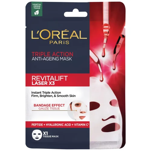 Маска для обличчя L'Oreal Paris Revitalift Laser х3 антивікова потрійної дії 28г