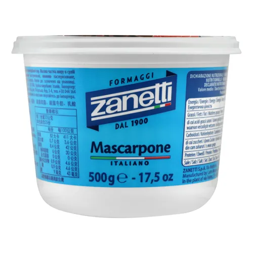 Сир 80% м'який кремоподібний Mascarpone Italiano Zanetti ст 500г