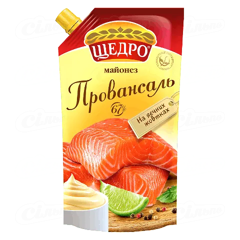 Майонез «Щедро» «Провансаль» 67% жиру, 350г