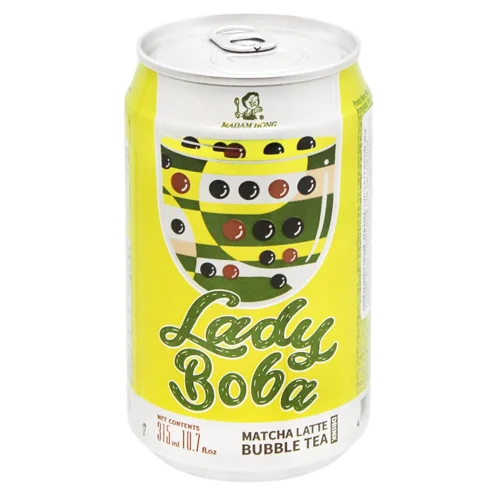 Напій чайний Madam Hong Lady Boba Matcha Latte Bubble Tea 0,315л