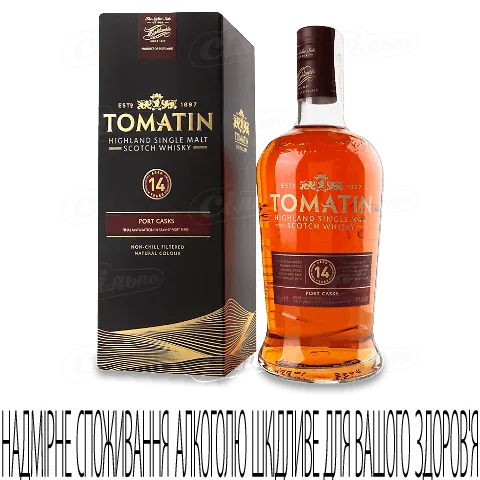Віскі Tomatin 14 років у коробці, 0,7л