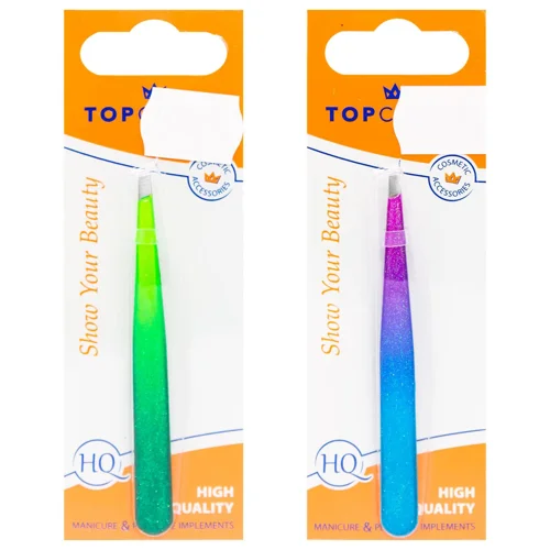 Пінцет Top Colours скошений 75896