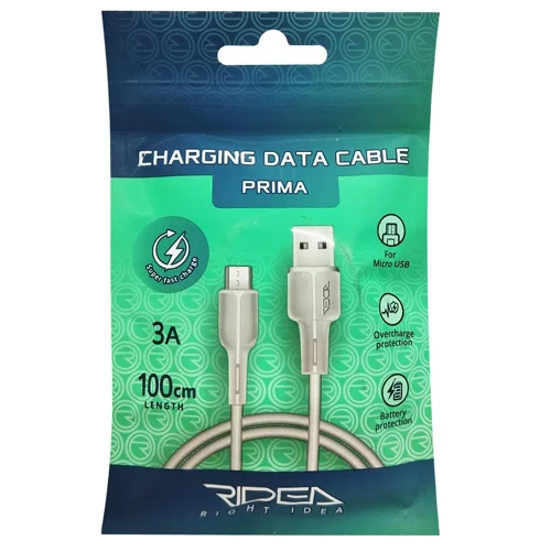Кабель USB Ridea Prima Micro RC-M111 3A white